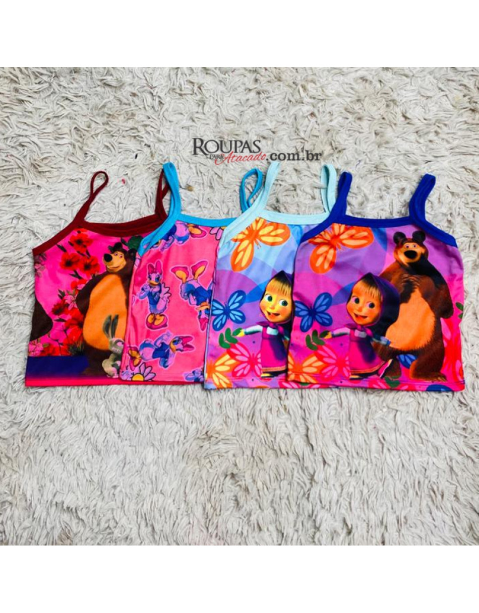 Blusa Infantil Alcinha Com Estampas