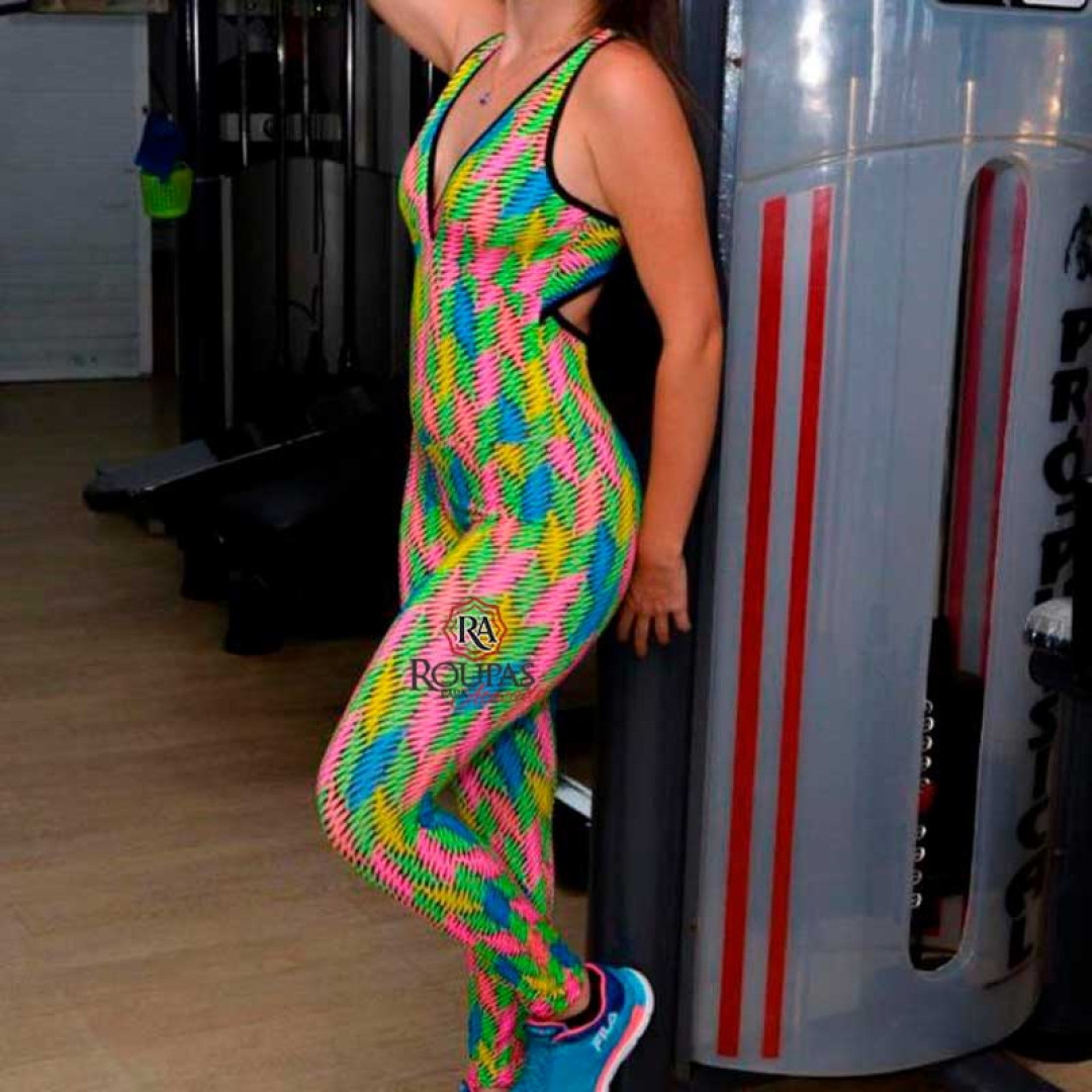 Macacão Fitness Longo Feminino