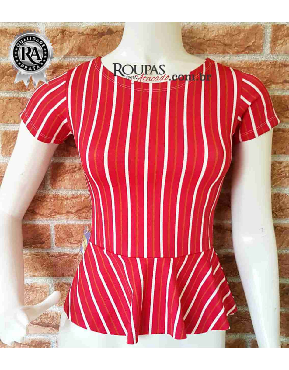 Blusa Peplum Estampada Ysla