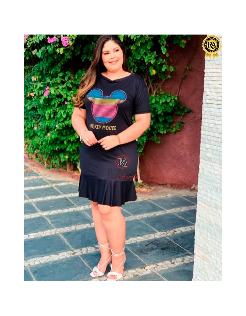 Vestido Com Manga Suede Feminino