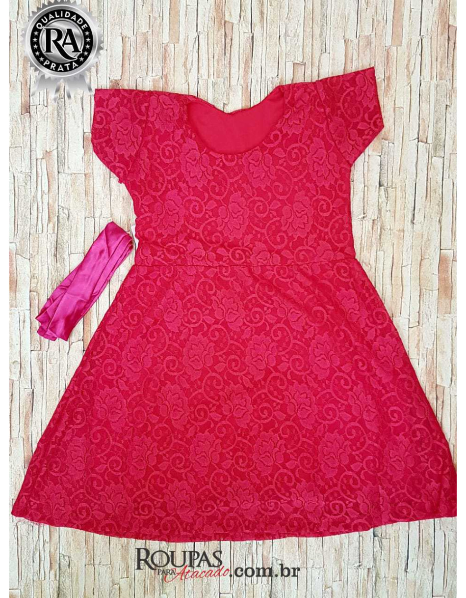 Vestido de Renda Infantil
