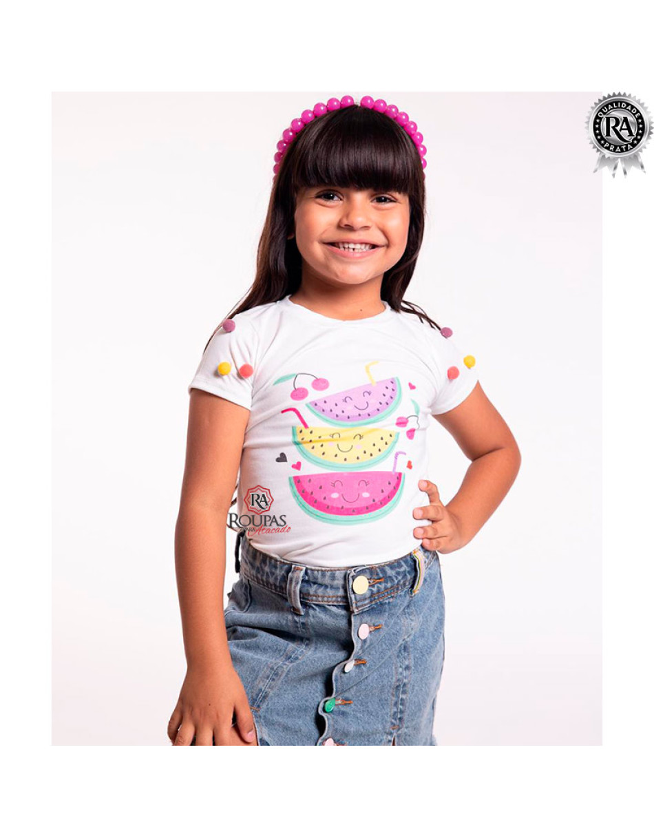 Blusas Modinhas Infantil Em Viscolaycra