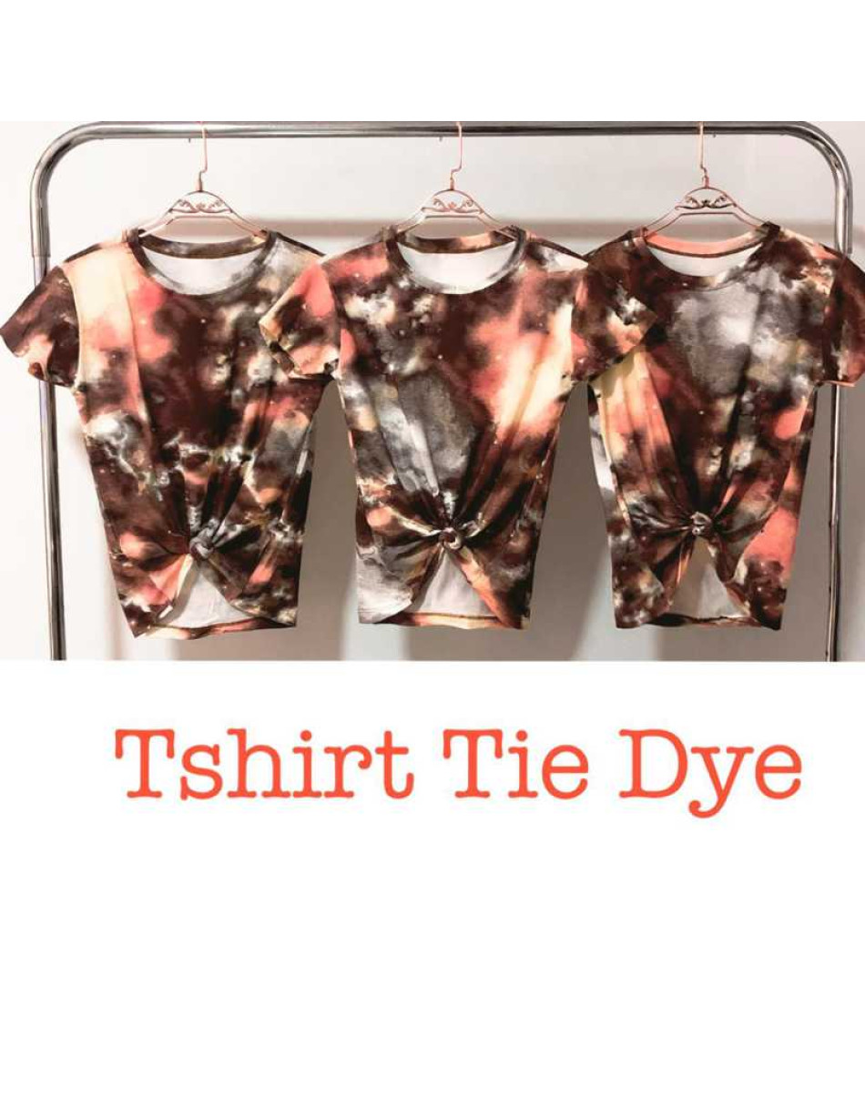Blusa com estampas Tie Dye