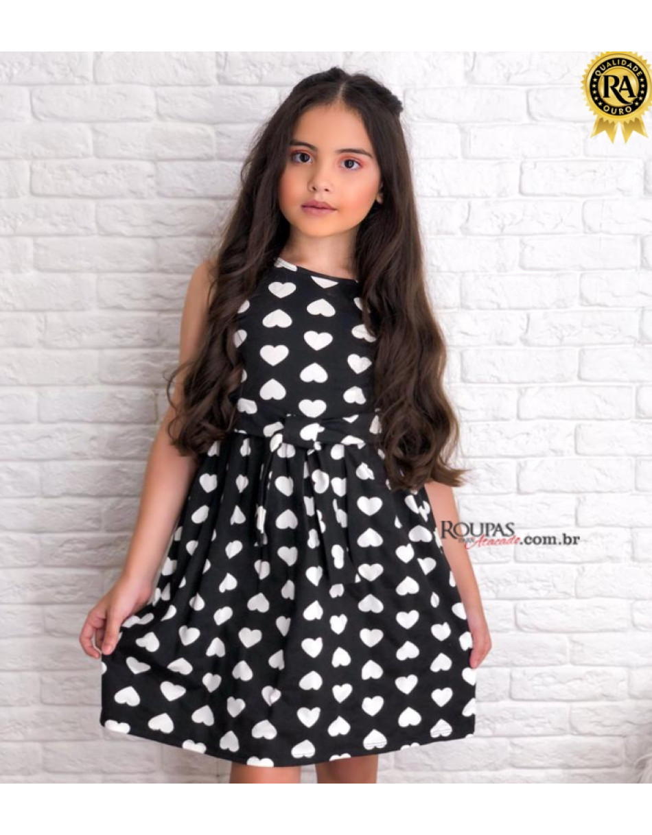Vestido Infantil Mikaelly Em Fio Torcido 