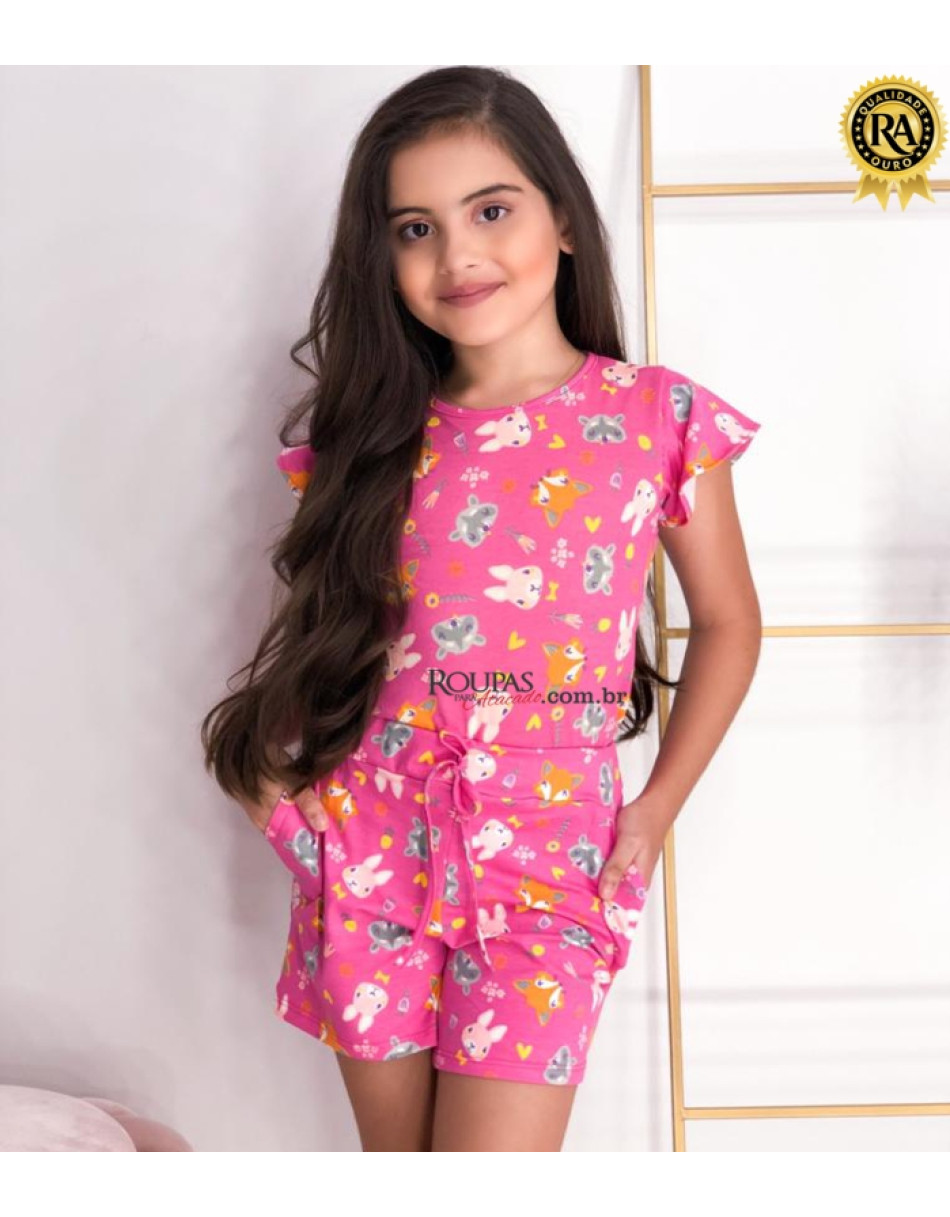 Conjunto Mikaelly Infantil Em Fio Torcido 