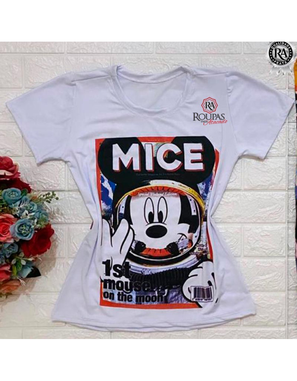 Tshirt Com Estampa Malha Leila