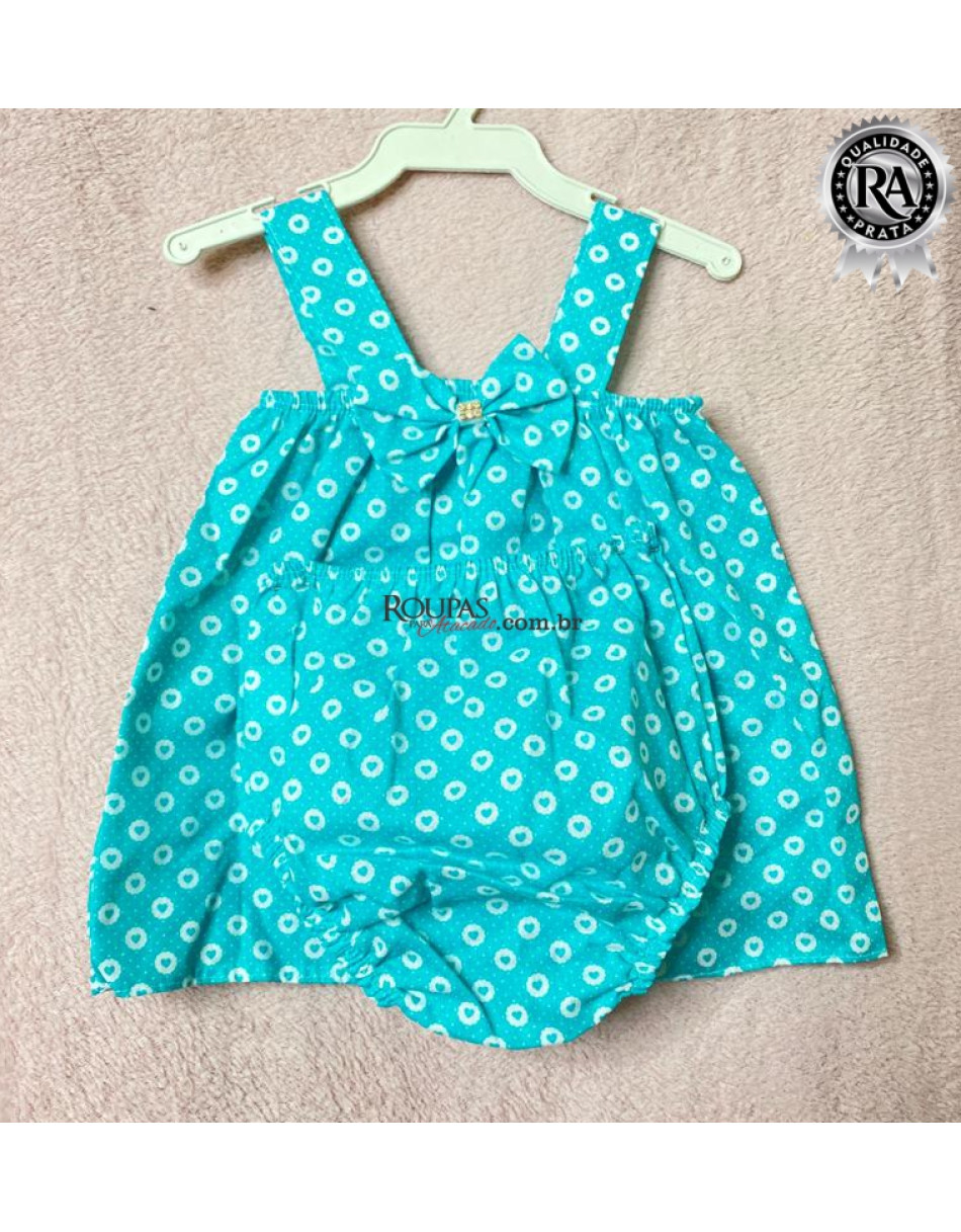 Conjunto Bebê Bunda Rica Em Tricoline