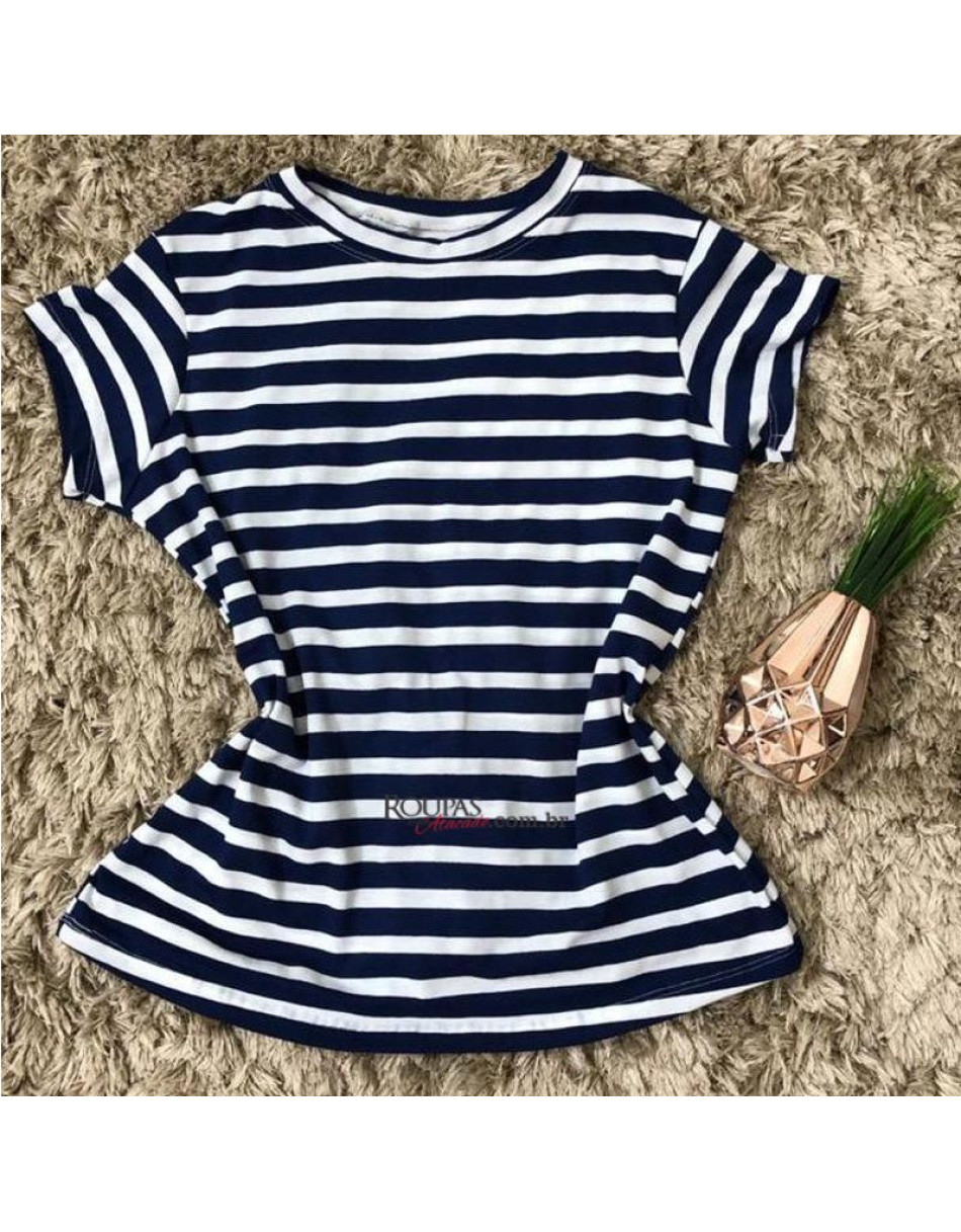 Blusa T-shirt Feminina Listrada