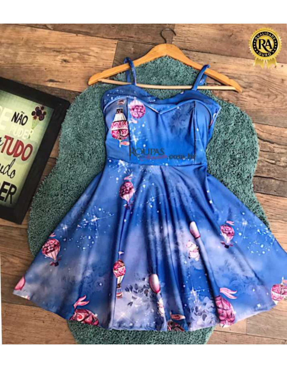 Vestido Alcinha Boneca Em Suplex Digital