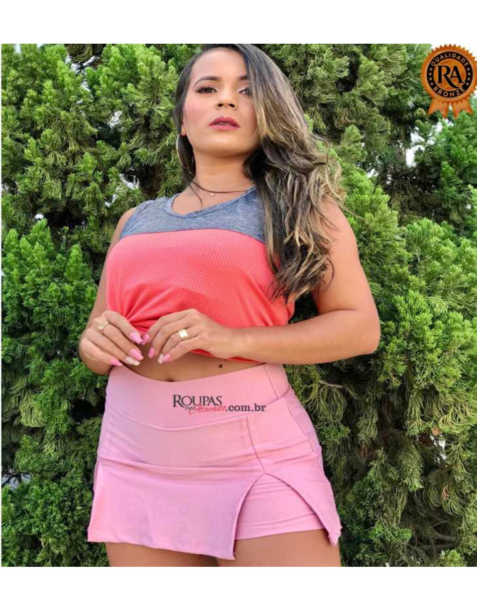 SHORT SAIA FITNESS FEMININO CORTE A LASER
