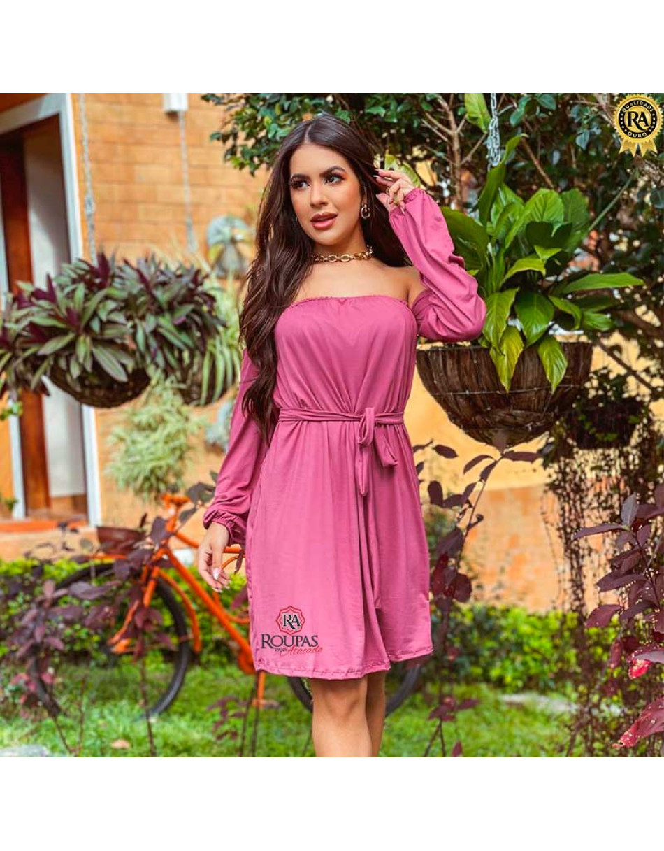 Vestido Feminino Suede Ciganinha