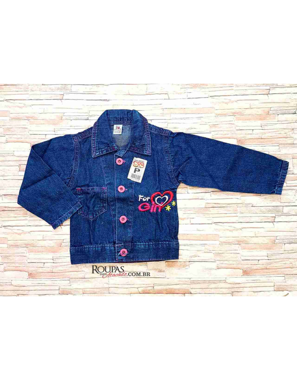 Jaqueta Jeans Infantil Feminino