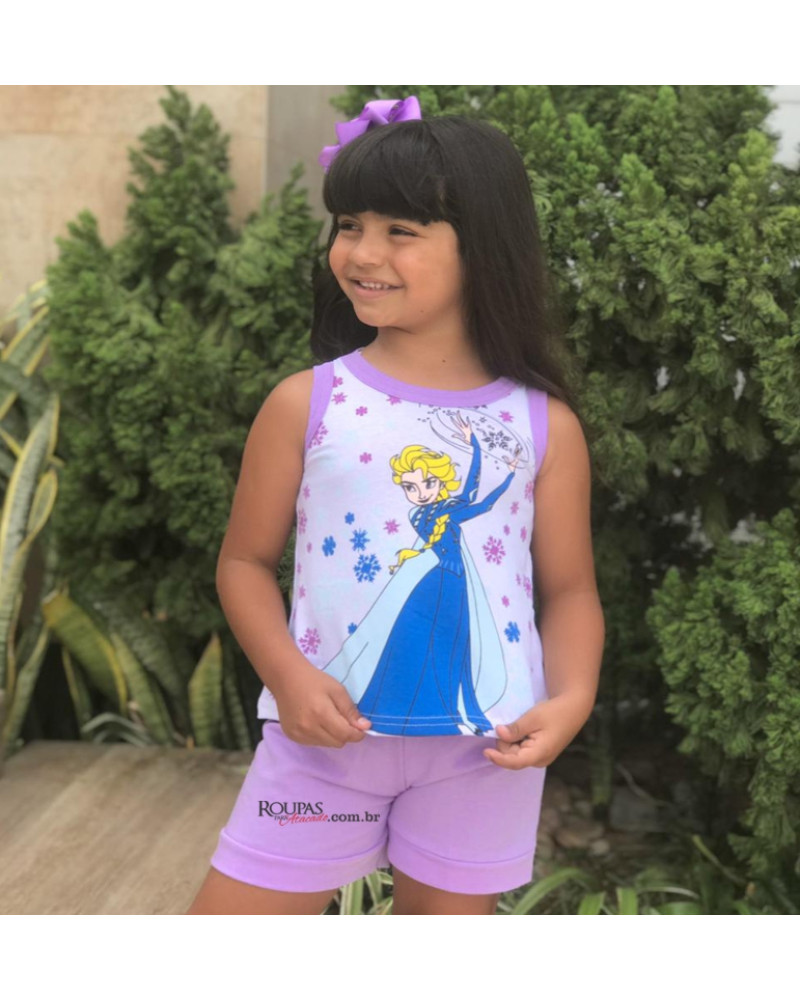 Conjunto infantil feminino com Shortinho