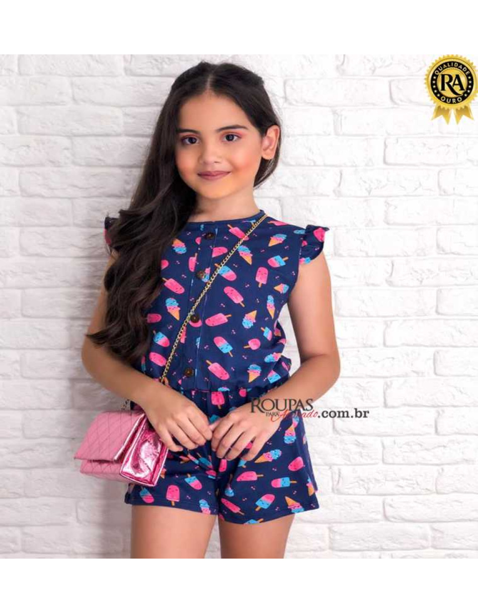 Conjunto Mikaelly Infantil Em Fio Torcido 
