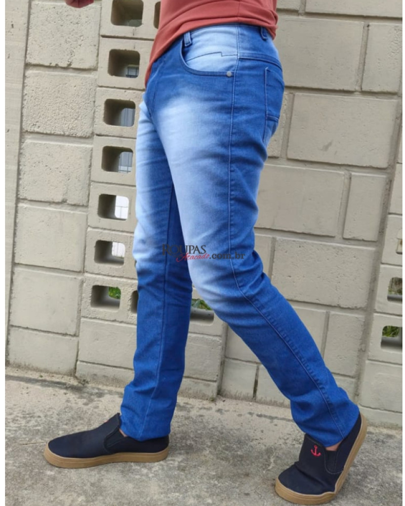 CALÇA JEANS MASCULINA SLIM