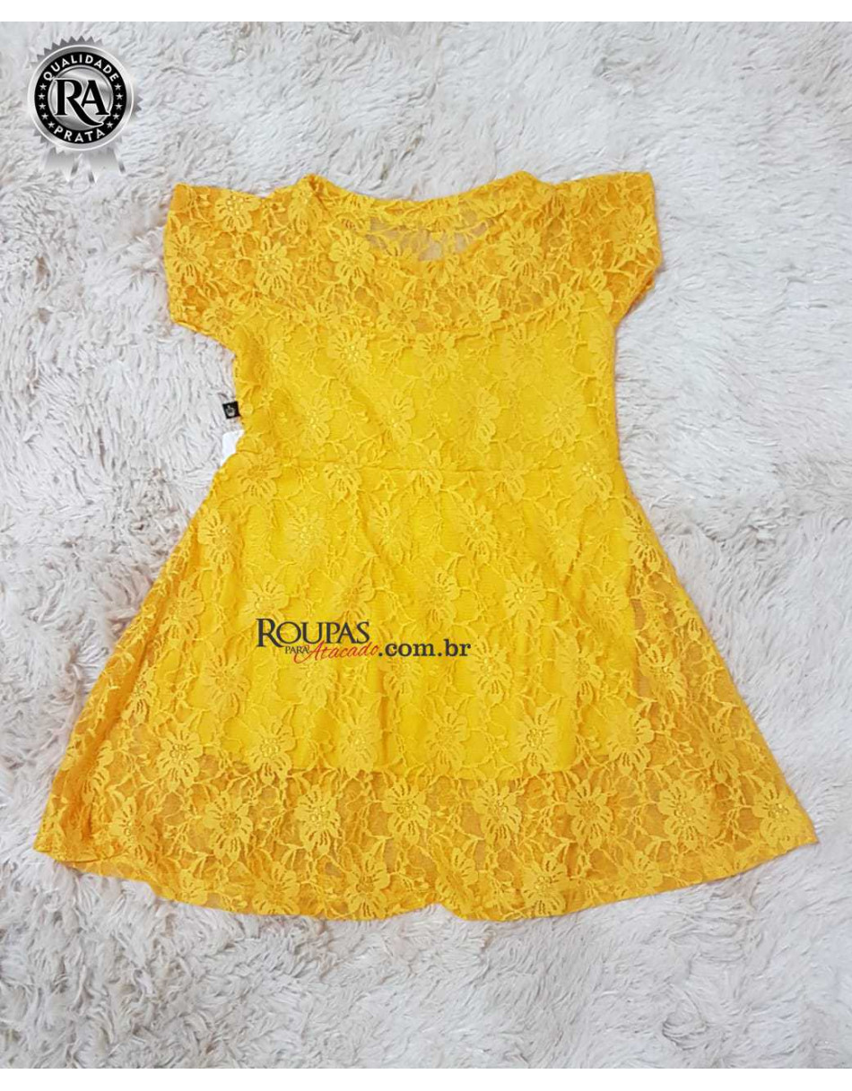 Vestido de Renda Infantil