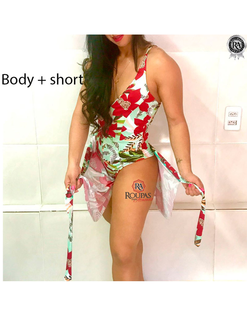 Conjunto Body E Short Feminino Envelope