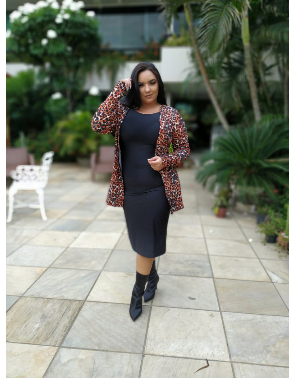 Cardigan Feminino Estampado