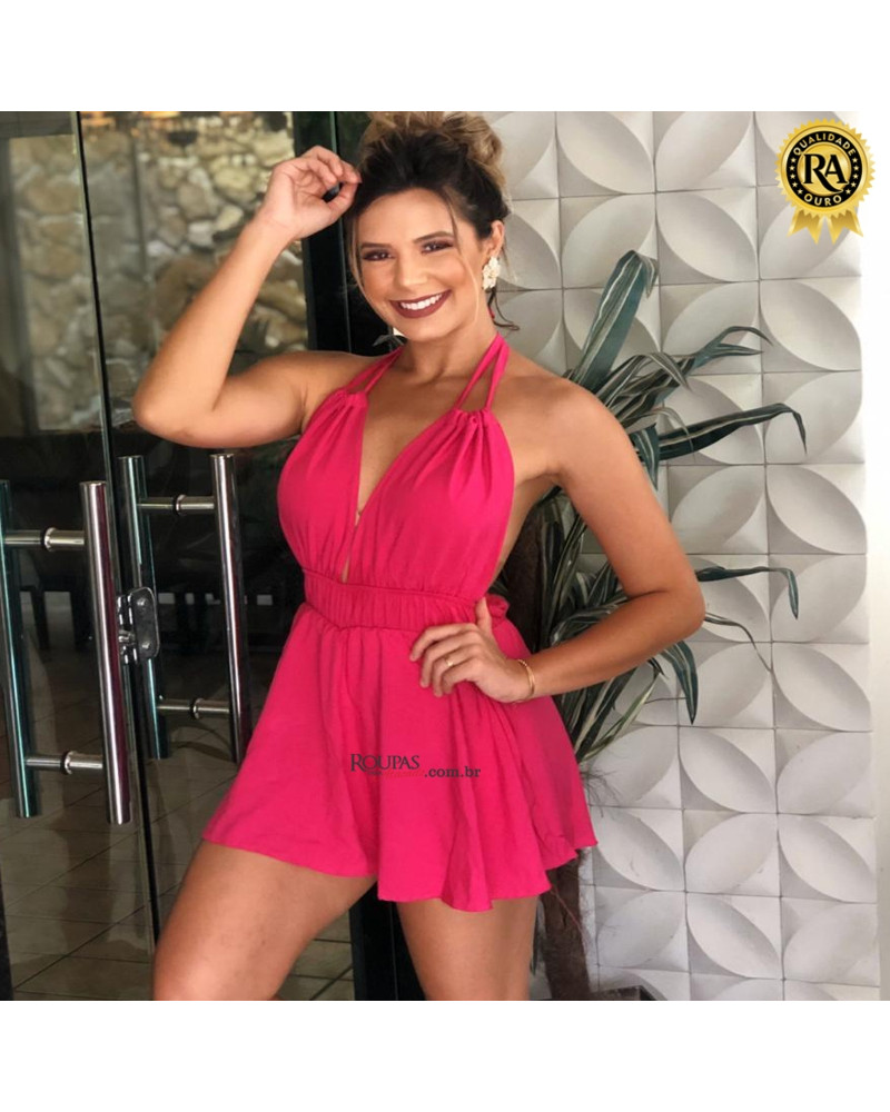 Macaquinho Feminino Viscose Frente Unica