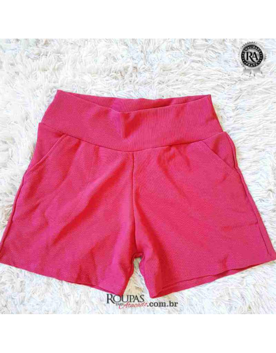 Short Colorido Feminino Liso
