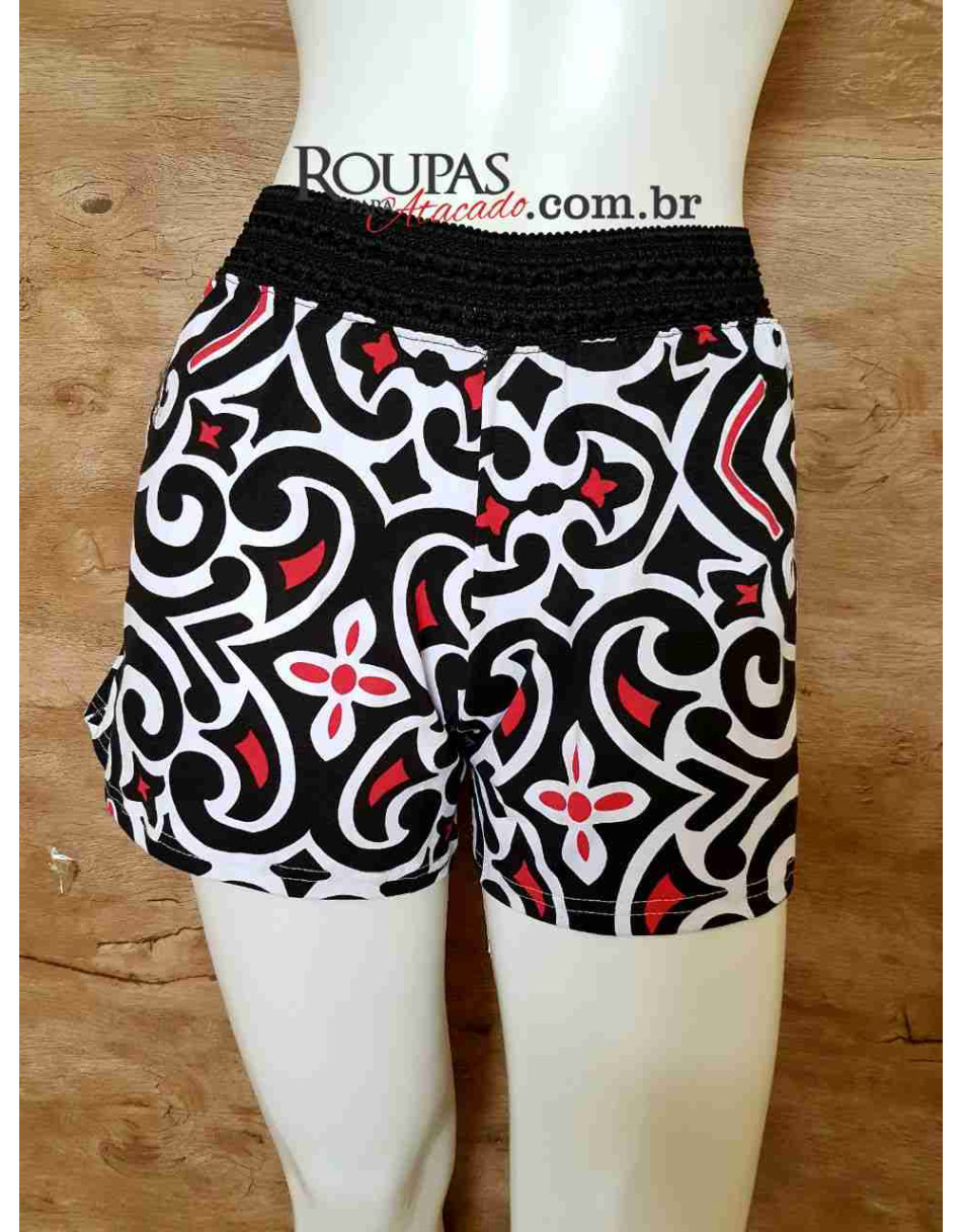 Short Curto Feminino Cós de Elástico