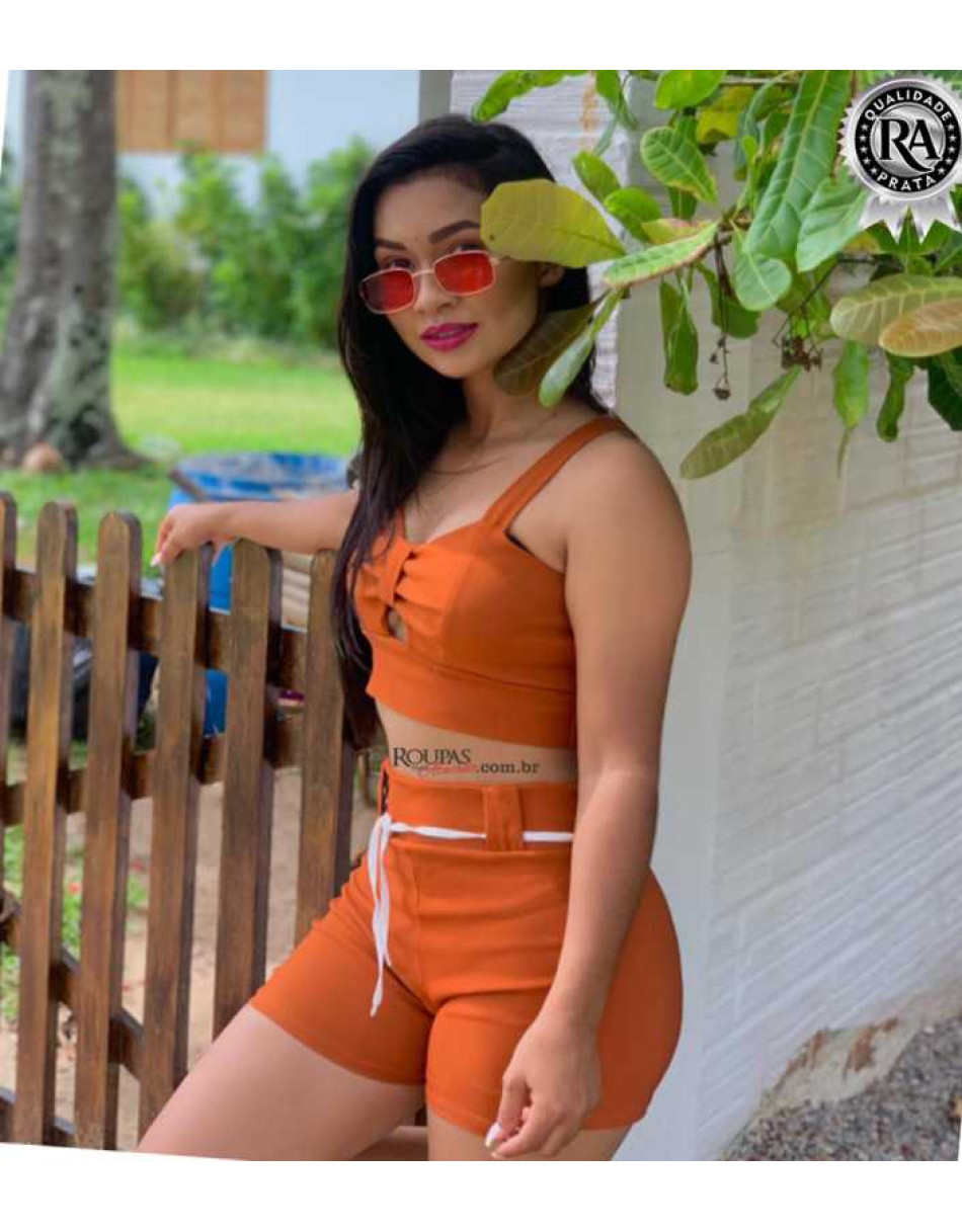 Conjunto Cropped e Short Bengaline