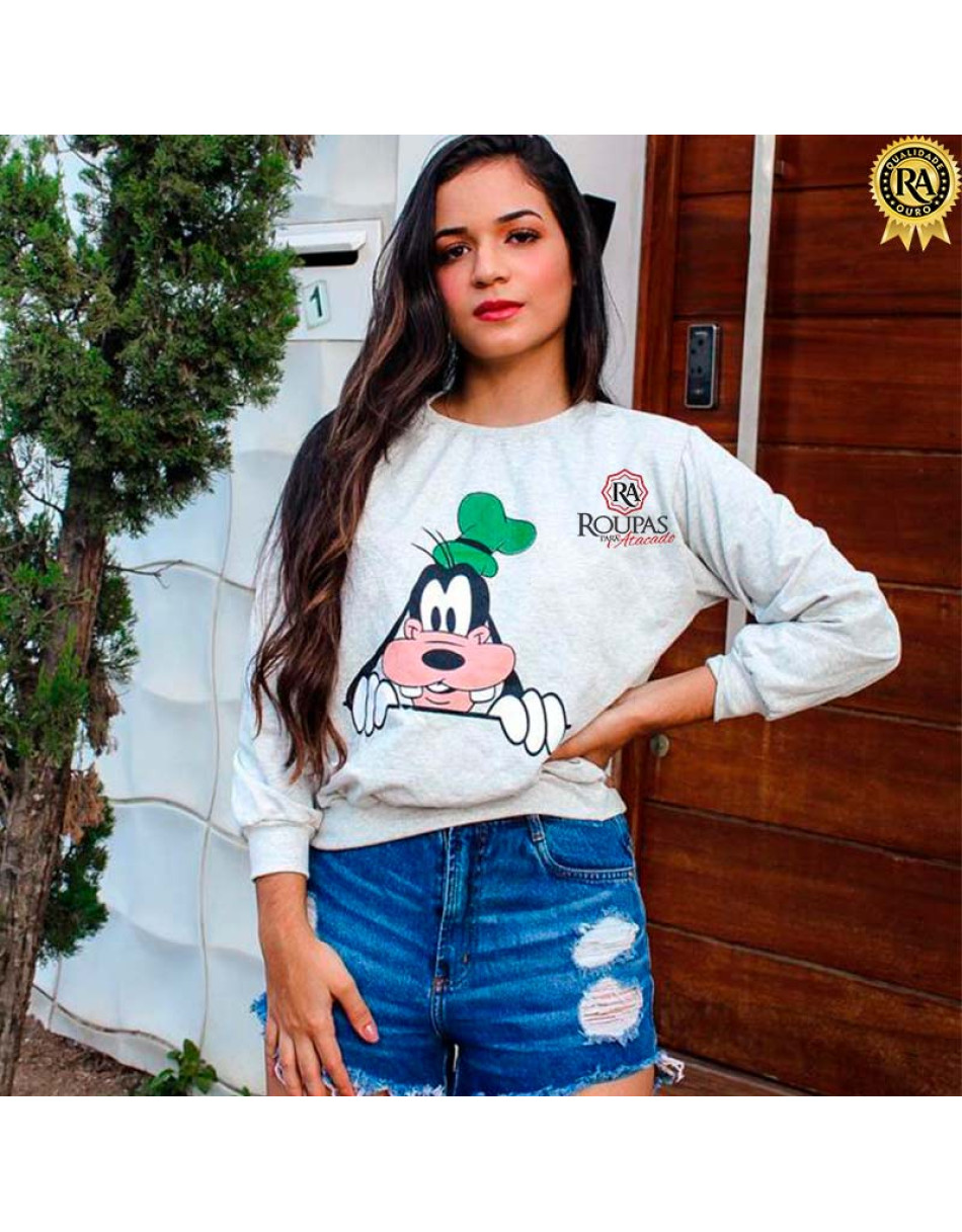 Casaco Moletom De Persoagens Feminino