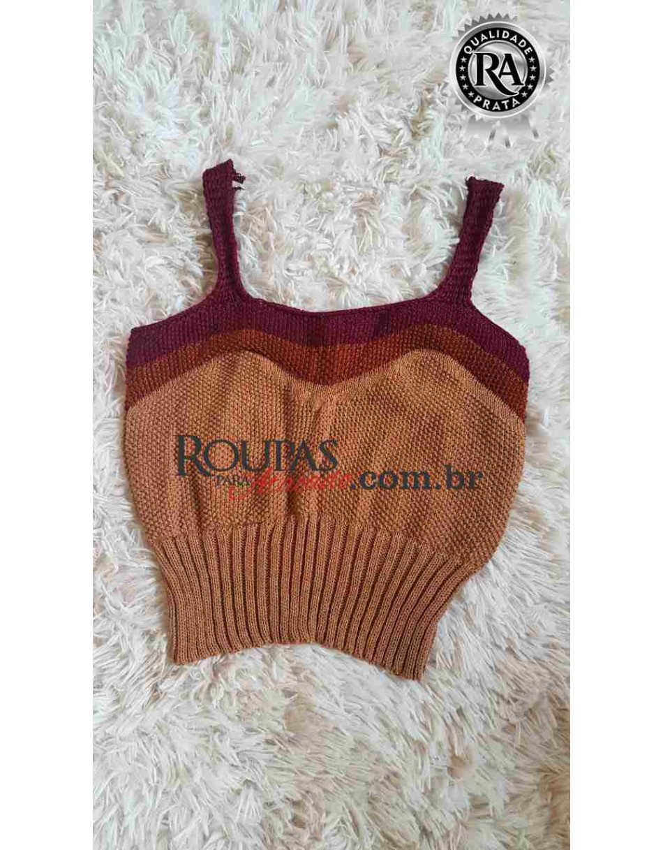 Top Cropped de Croche