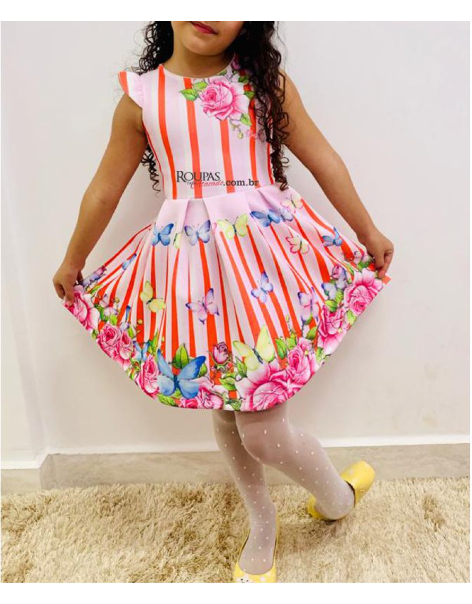 Vestido Infantil Neoprene Isabella