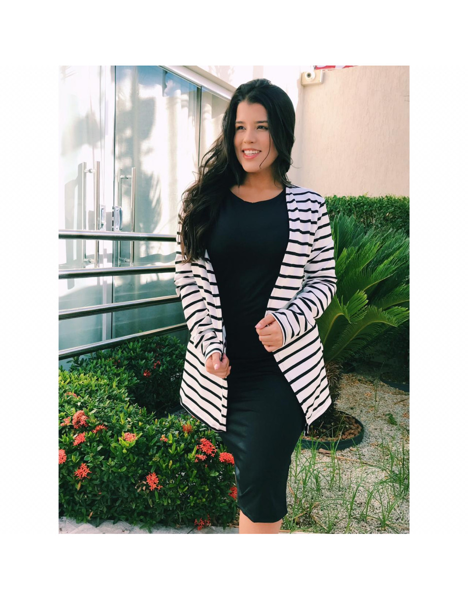 Cardigan Feminino Estampado