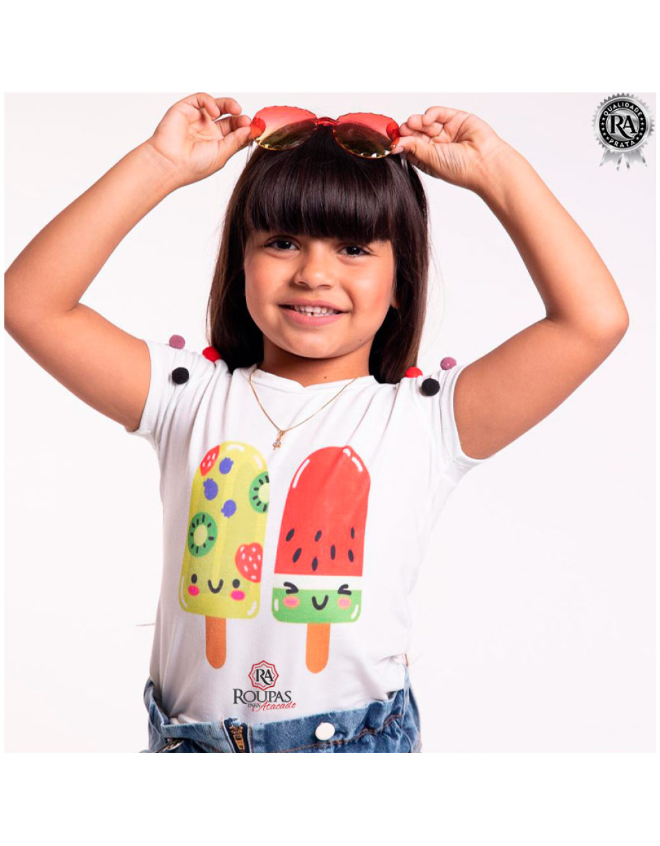 Blusas Modinhas Infantil Em Viscolaycra
