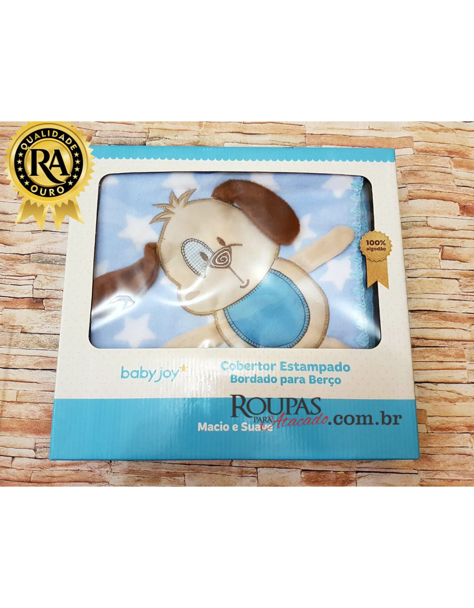 Cobertor De Bebe Menino Luxo 