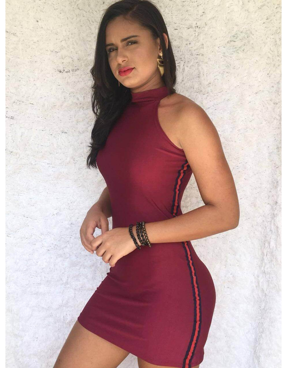 Vestido Curto em Suplex Liso 