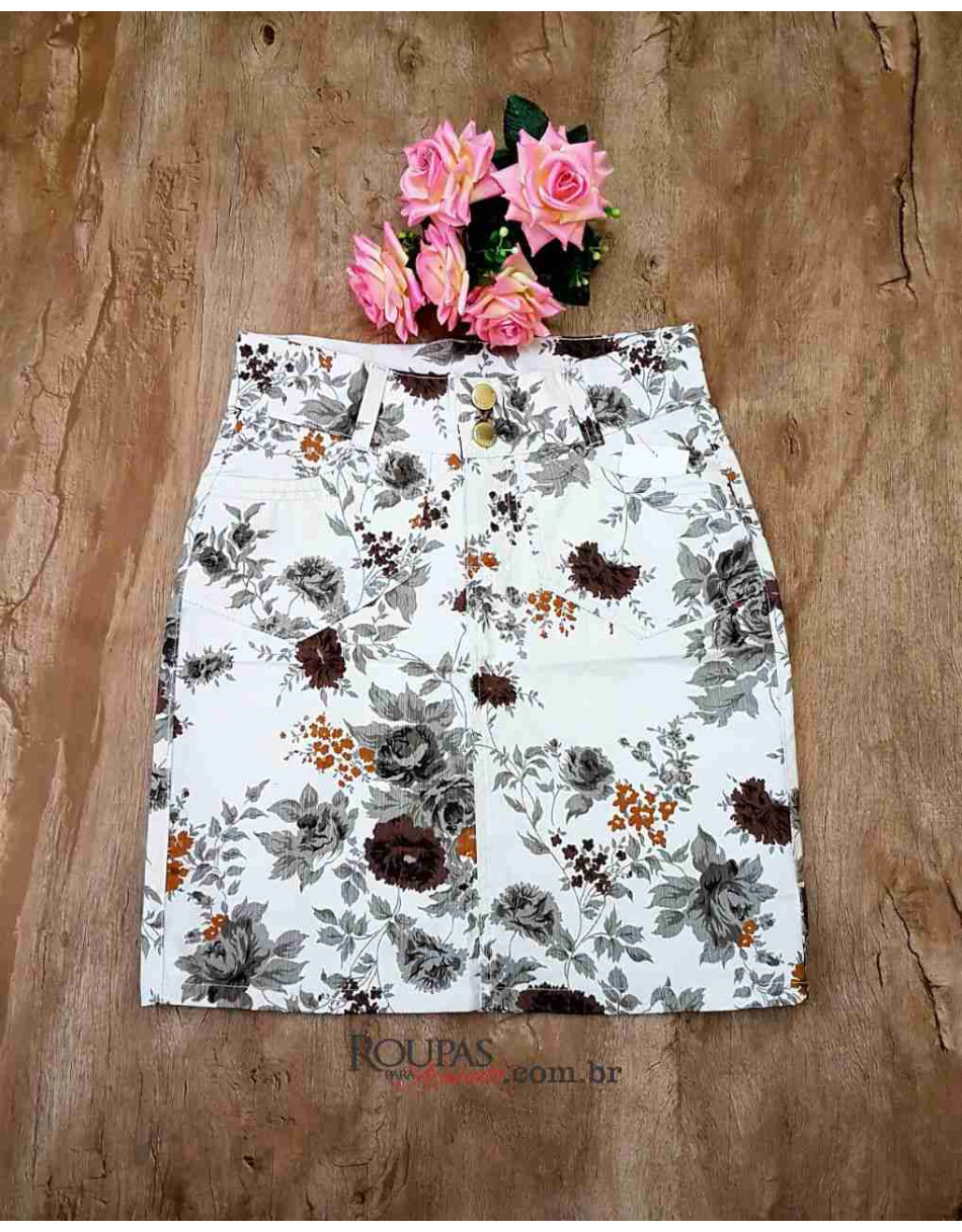 Saias De Brim Estampada Evangélica