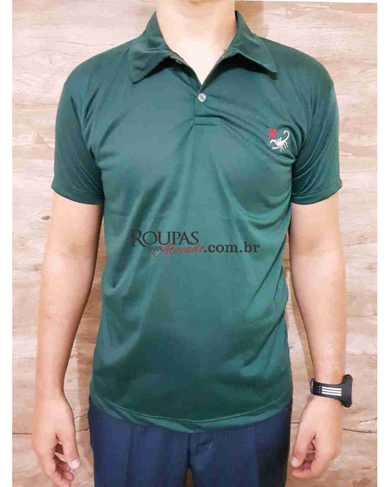 Camisa Masculina Gola Polo Lisa