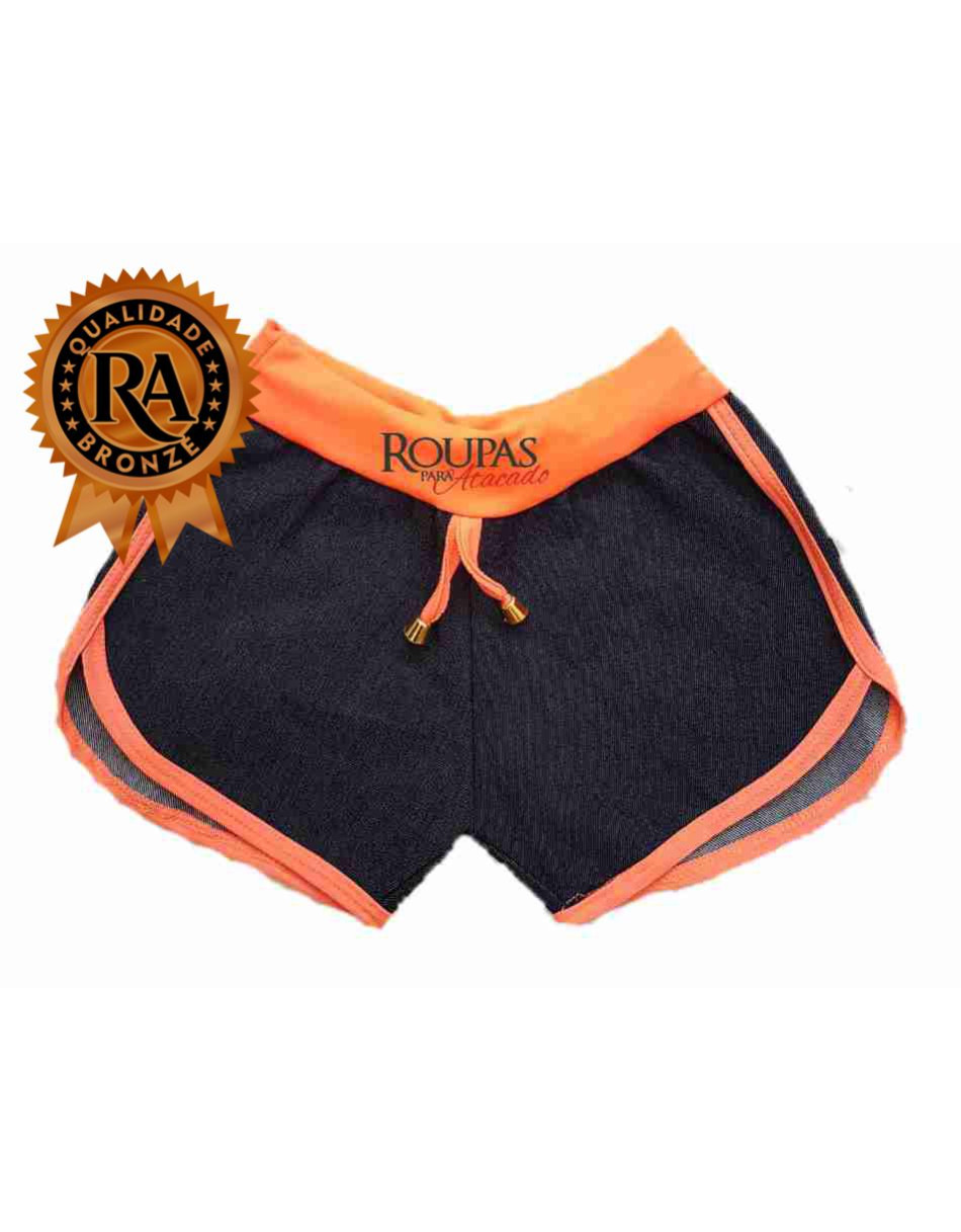 Short Jeans Com Ribana infantil