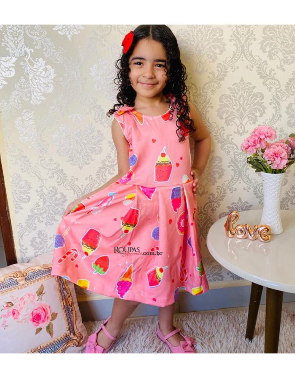 Vestido Infantil Neoprene Isabella