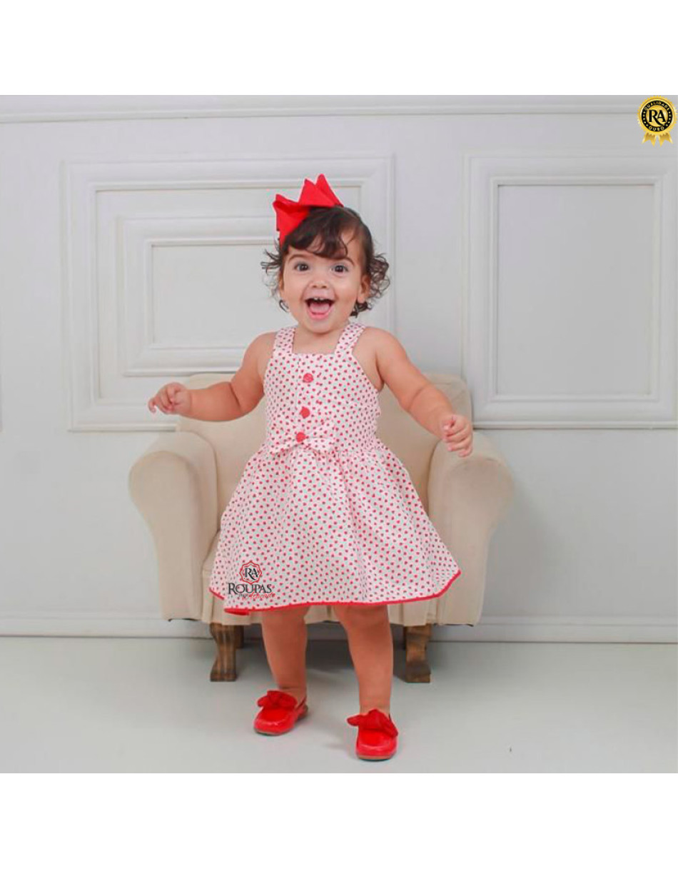 Vestido Bebê Bebella Em Tricoline