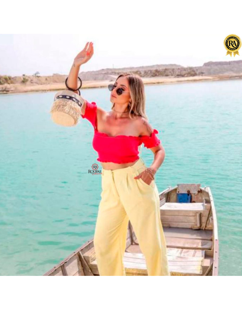 Blusa Tricot Feminina Ombro A Ombro