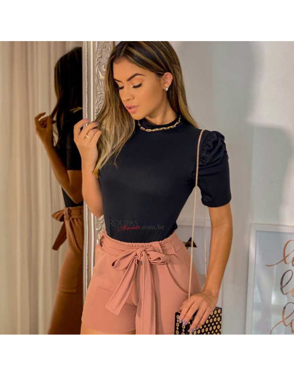 Blusa Feminina Manga Bufante  