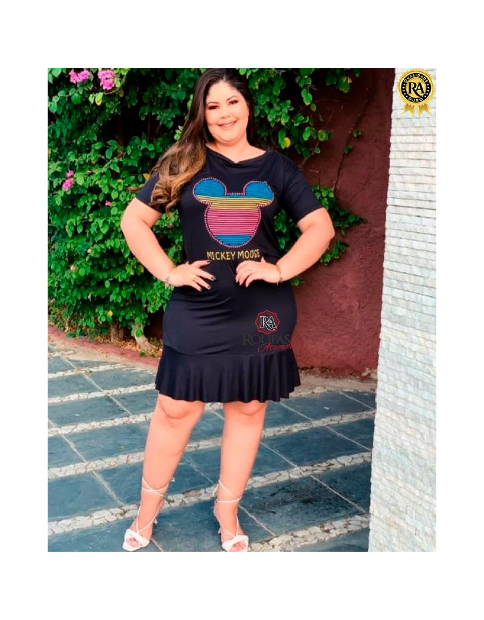 Vestido Com Manga Suede Feminino