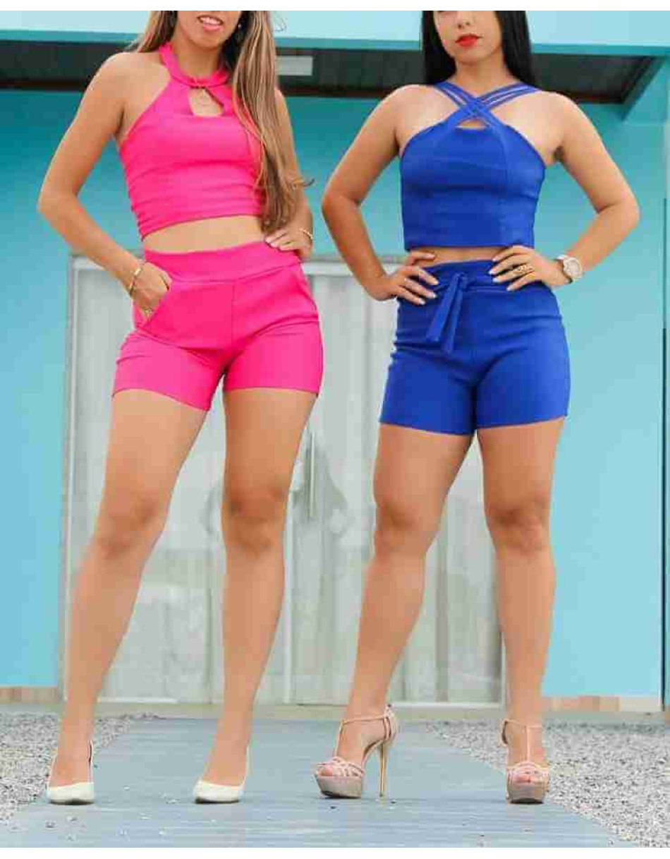 Conjunto Cropped e Short Bengaline