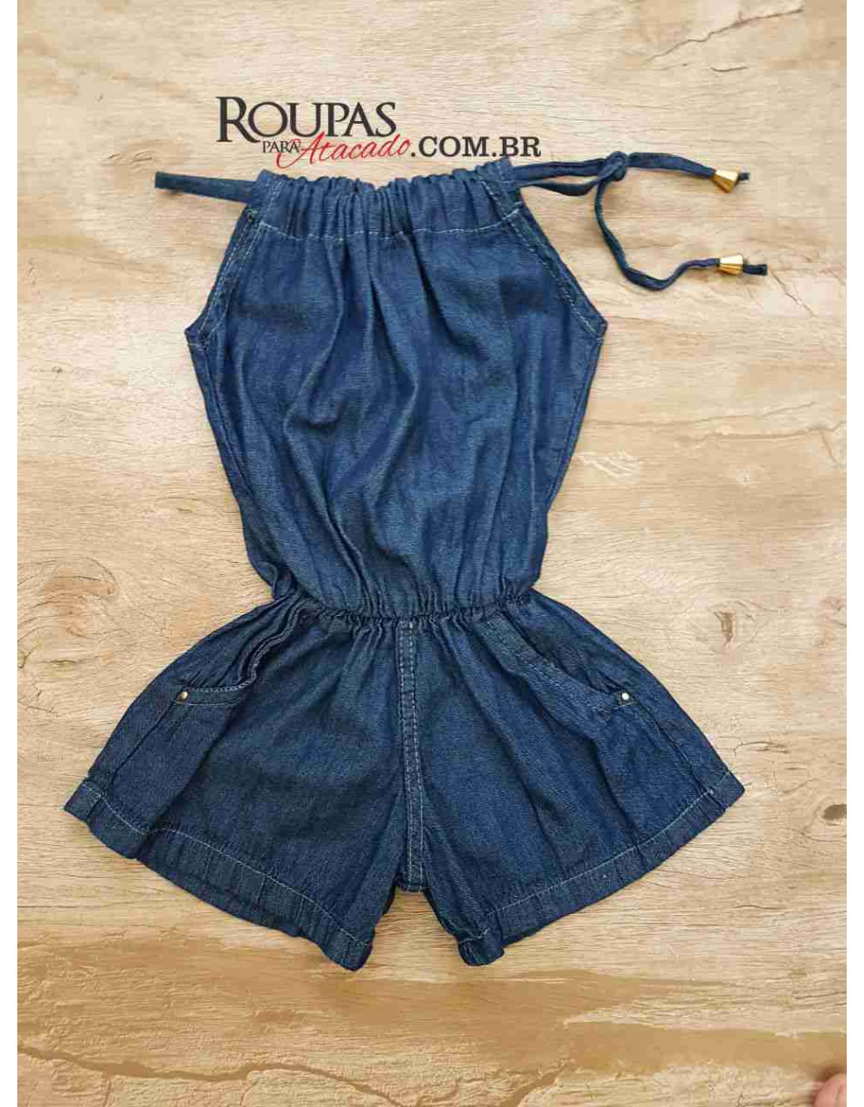 Macacão infantil jeans vários modelos