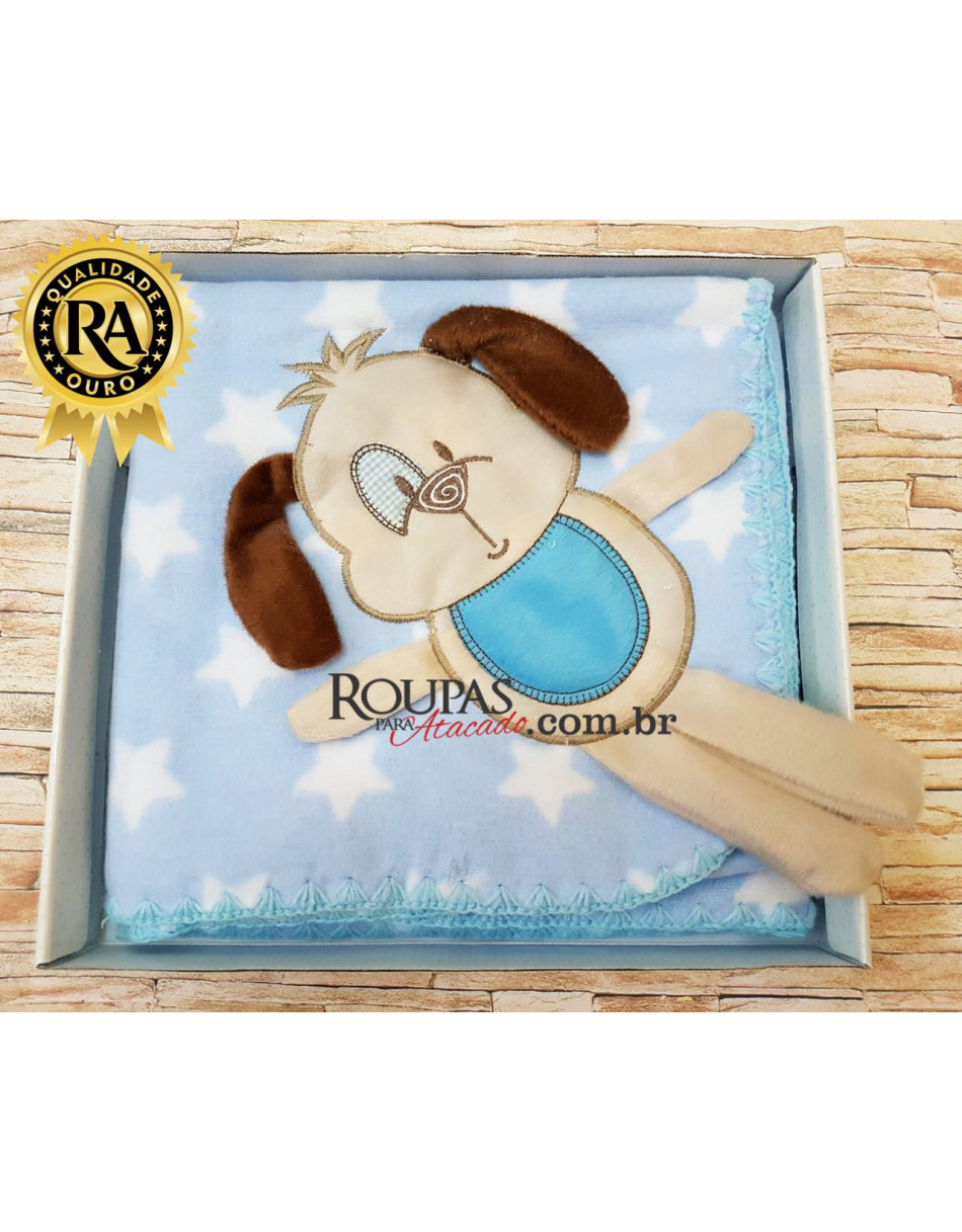 Cobertor De Bebe Menino Luxo 