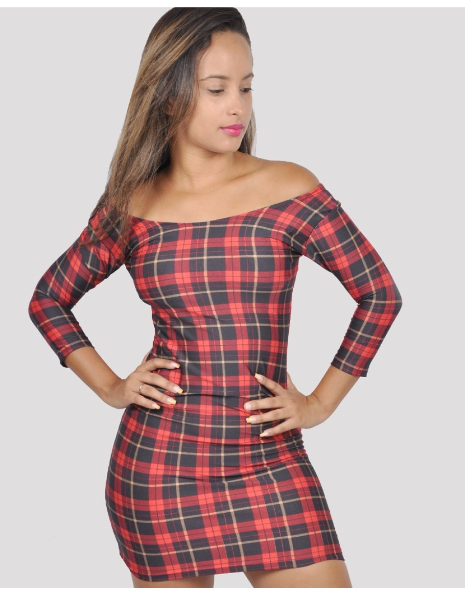 Vestido Feminino Xadrez