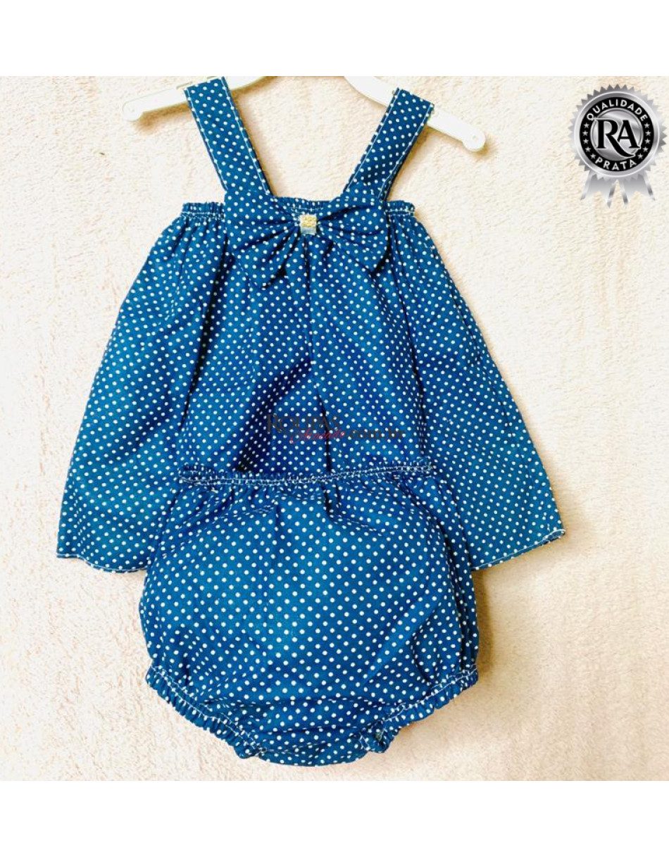 Conjunto Bebê Bunda Rica Em Tricoline