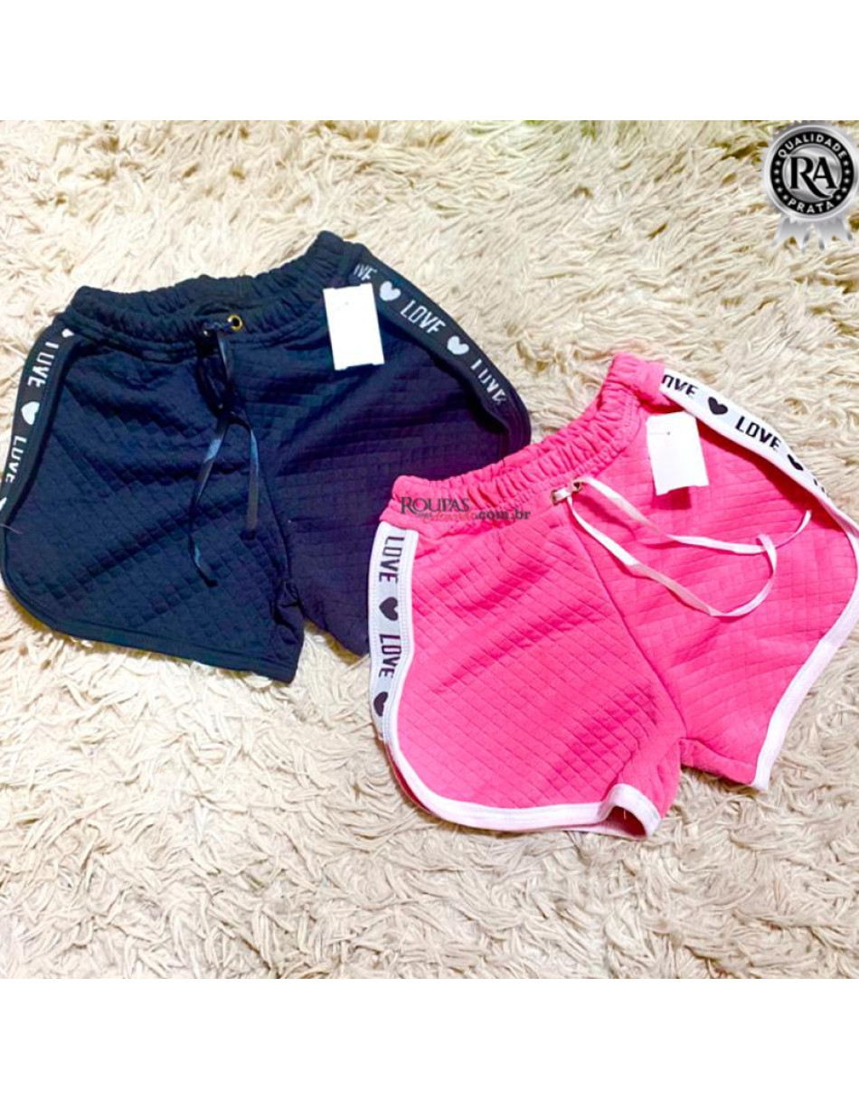 Short Infantil Blogueirinha Em Matelassê 