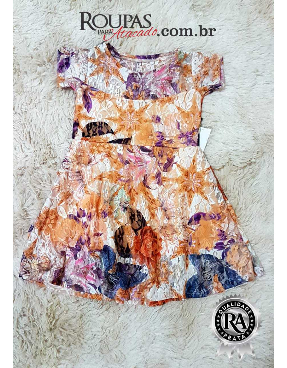 Vestido de Renda Infantil