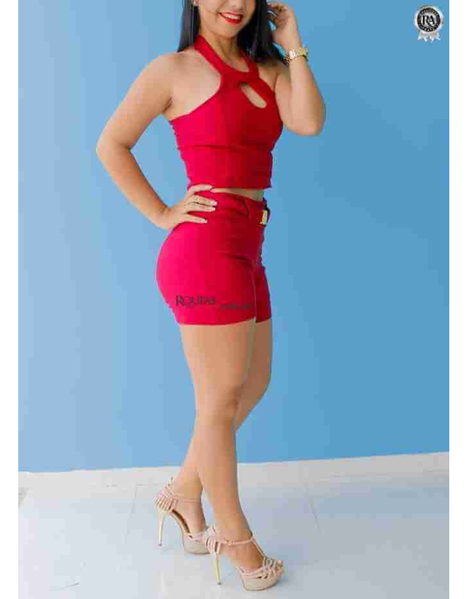 Conjunto Cropped e Short Bengaline