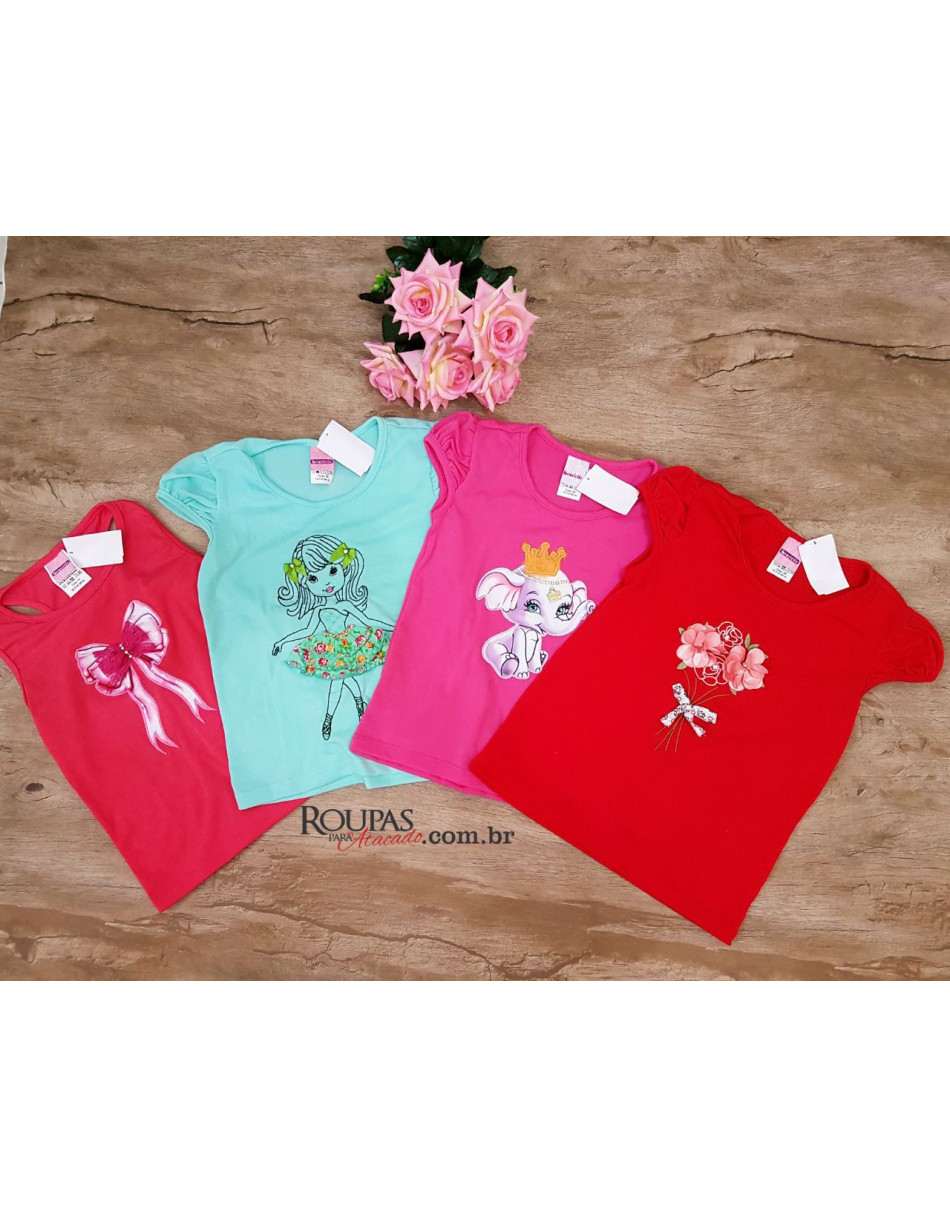 Blusas Modinhas Infantil Em Viscolaycra